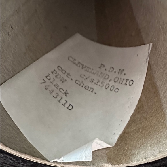 Black cotton chenille on a cone - Picture 3 of 3